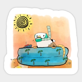 Kiddie Pool Possum Sticker